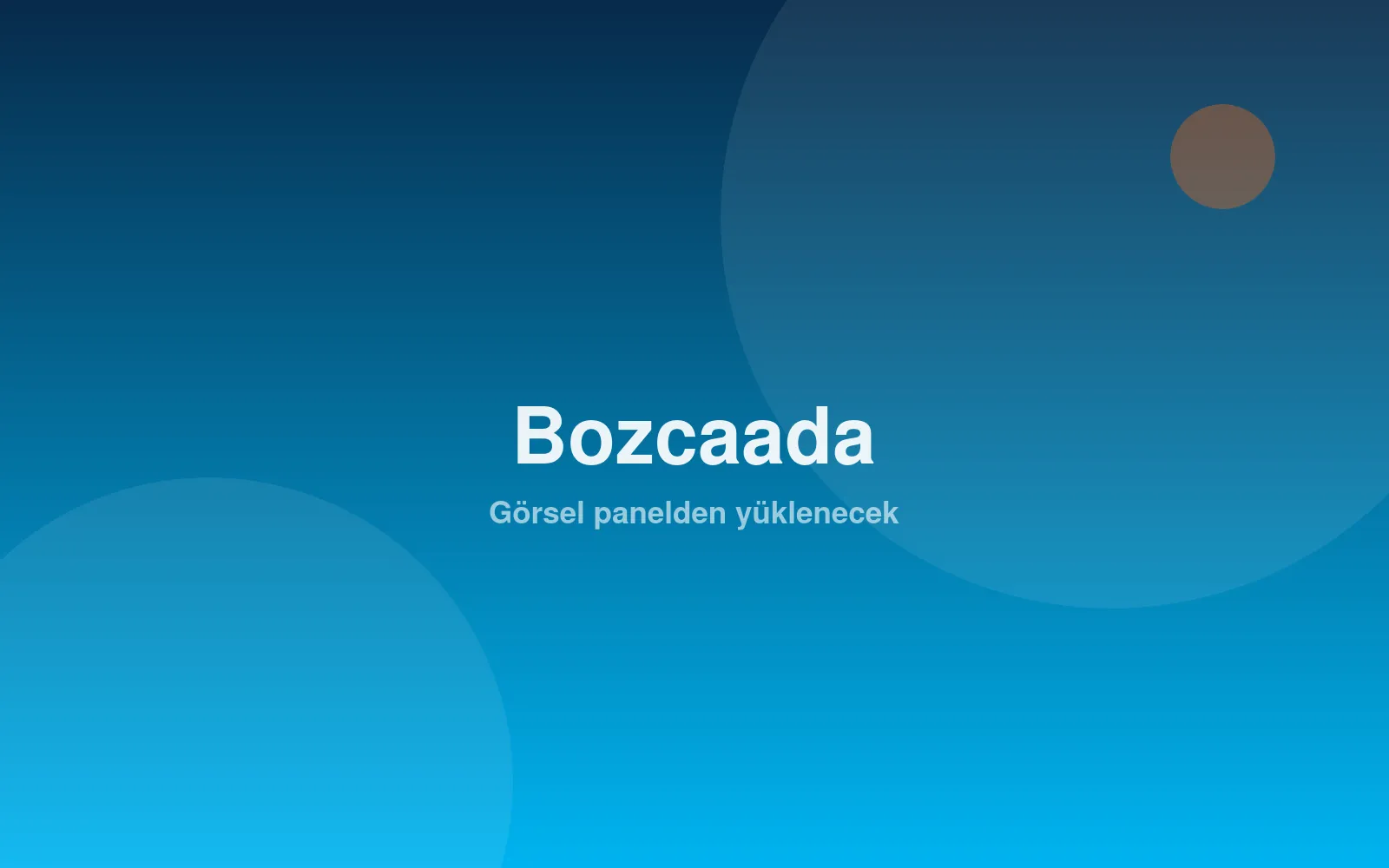 Bozcaada – Assos